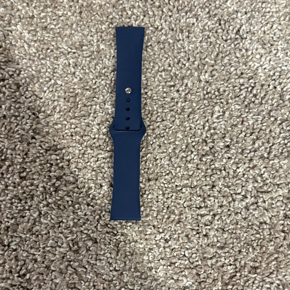 Unbranded Navy Silicone Watch Band – Comfortable Replacement Strap